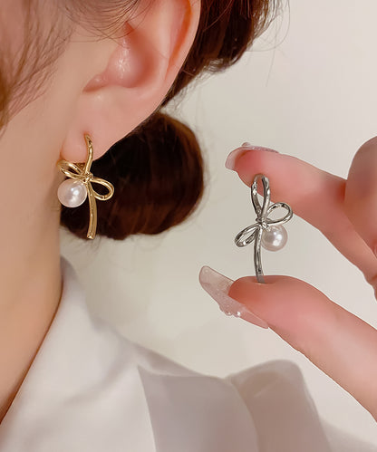 blackdia ocean ニュアンスリボン パールピアス