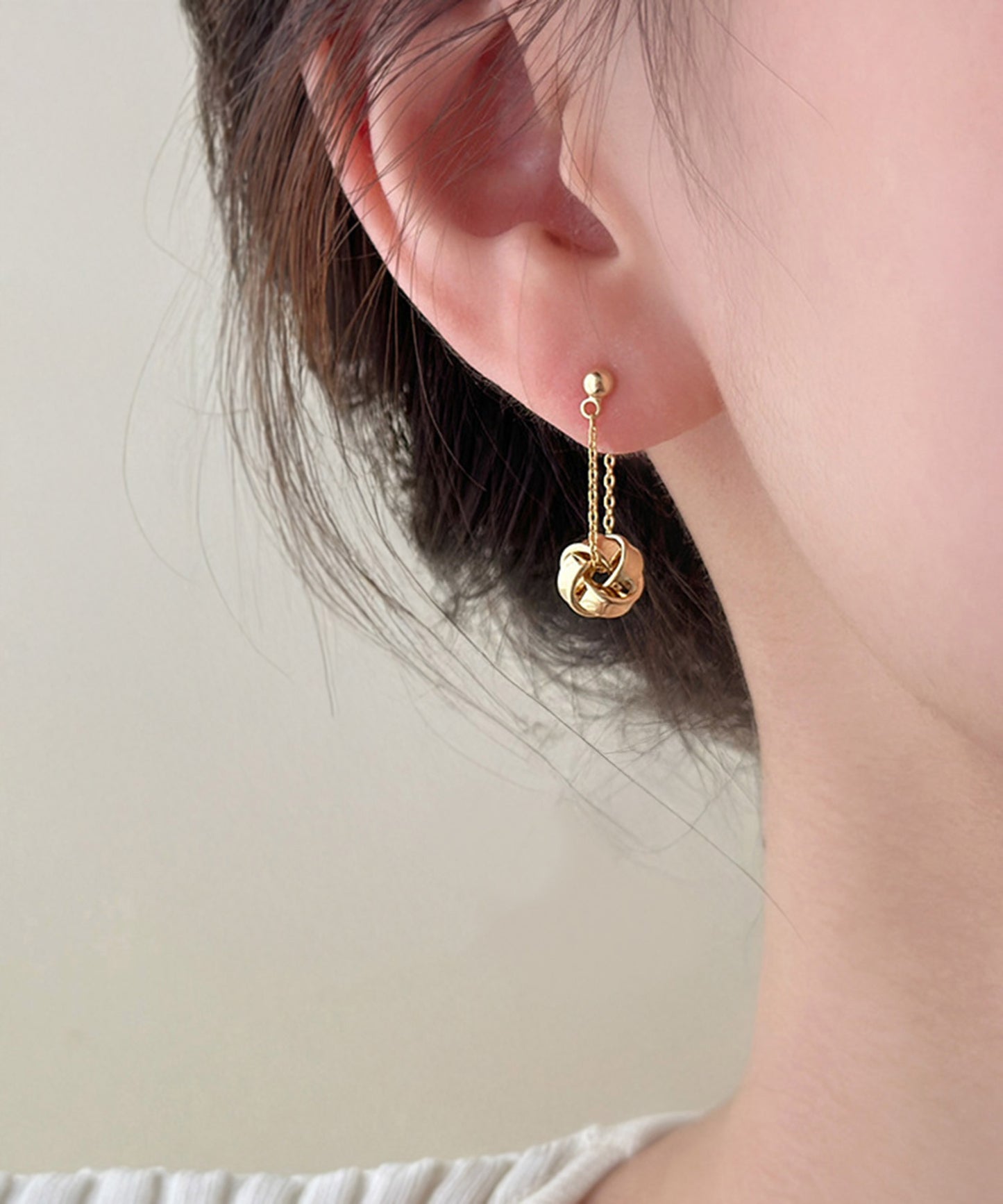 blackdia ocean チェーンフープ ツイストピアス/イヤリング