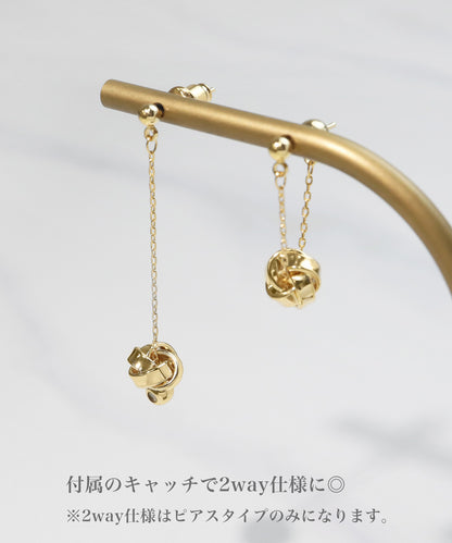 blackdia ocean チェーンフープ ツイストピアス/イヤリング