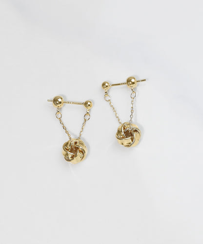 blackdia ocean チェーンフープ ツイストピアス/イヤリング