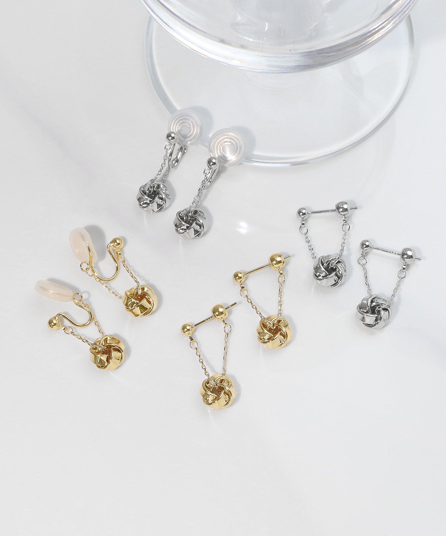 blackdia ocean チェーンフープ ツイストピアス/イヤリング