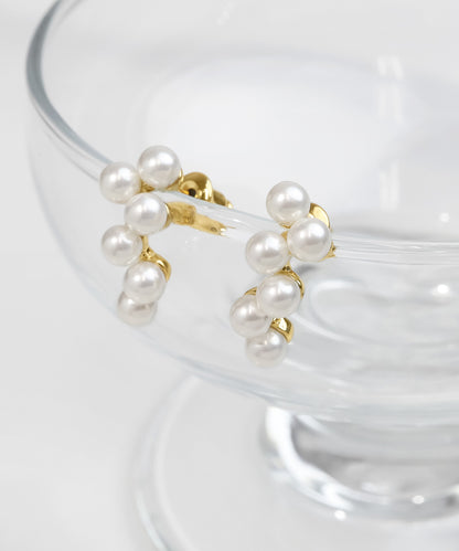 【今週末限定価格】blackdia ocean ミニパール デザインピアス/イヤリング