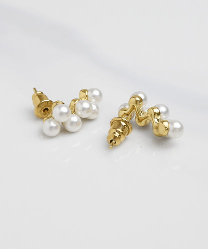 【今週末限定価格】blackdia ocean ミニパール デザインピアス/イヤリング