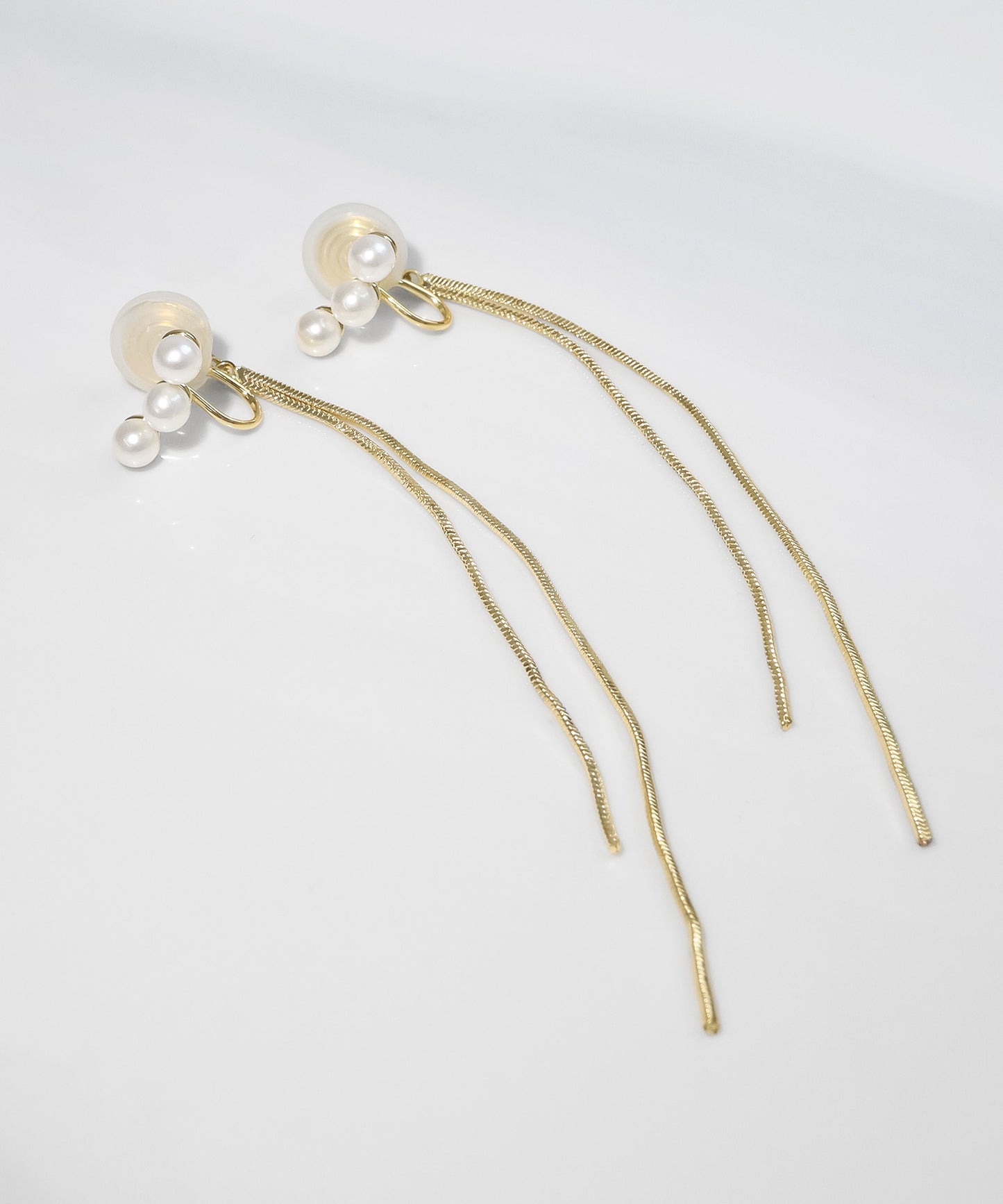 【今週末限定価格】blackdia ocean パール ロングチェーン ピアス/イヤリング