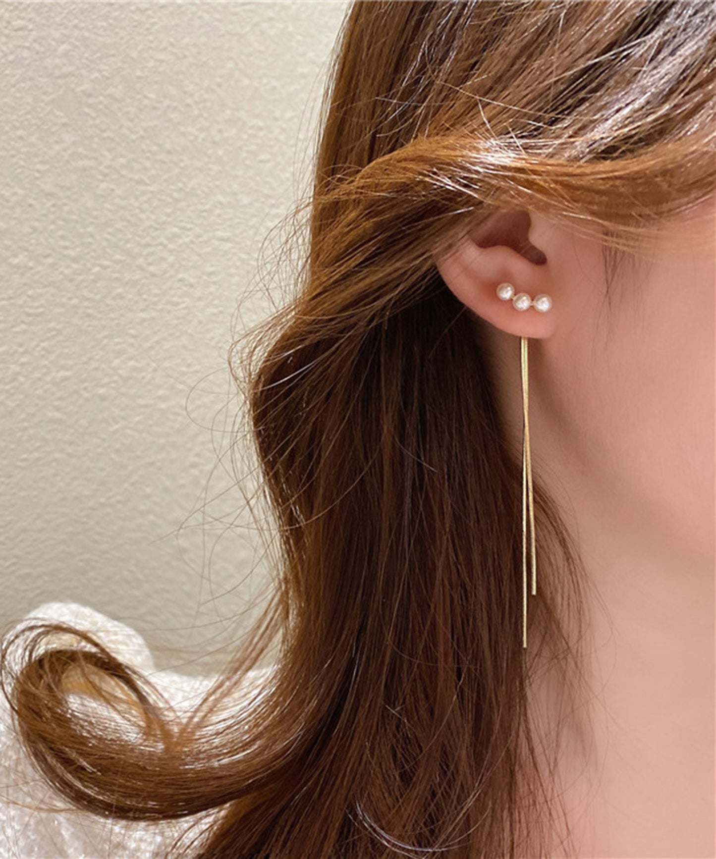 【今週末限定価格】blackdia ocean パール ロングチェーン ピアス/イヤリング