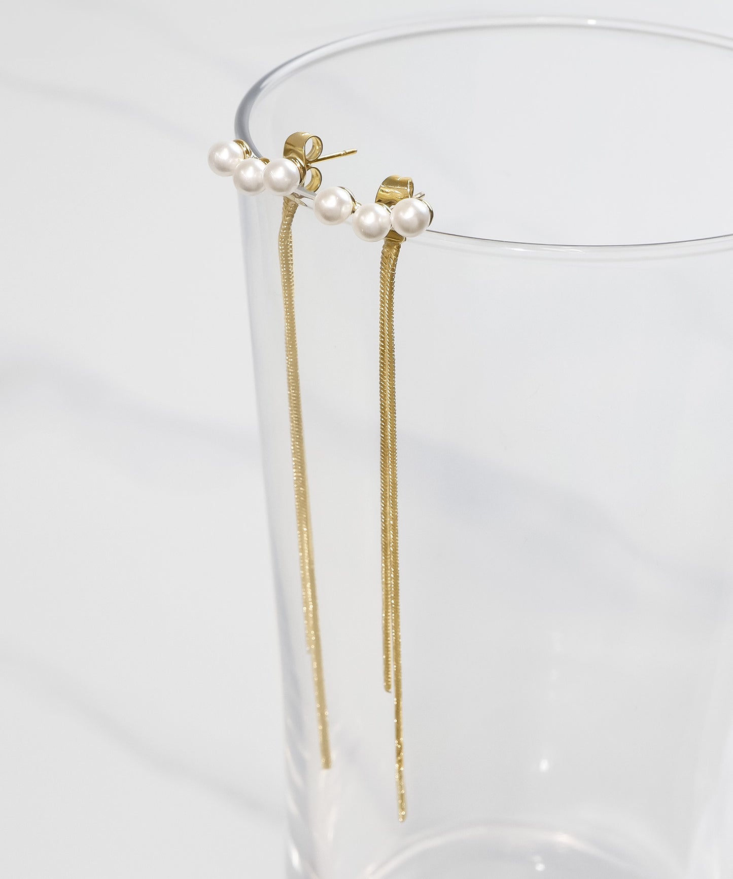 【今週末限定価格】blackdia ocean パール ロングチェーン ピアス/イヤリング