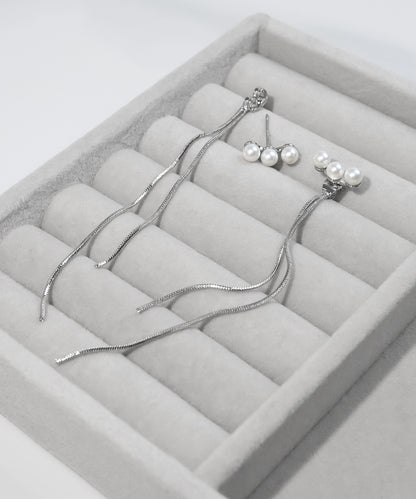 【今週末限定価格】blackdia ocean パール ロングチェーン ピアス/イヤリング