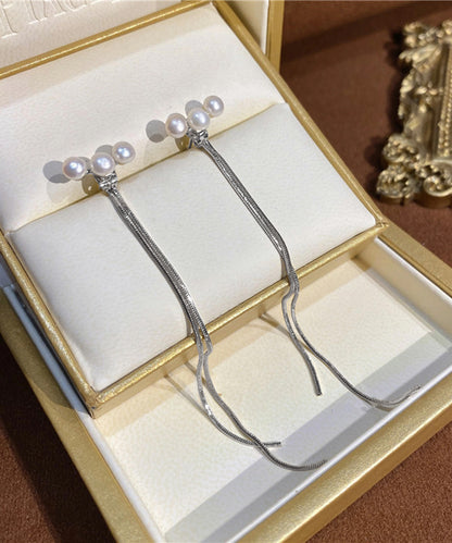 【今週末限定価格】blackdia ocean パール ロングチェーン ピアス/イヤリング