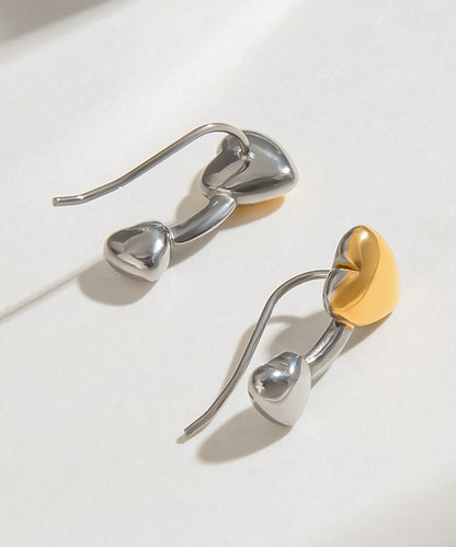 blackdia ocean バイカラーハートピアス