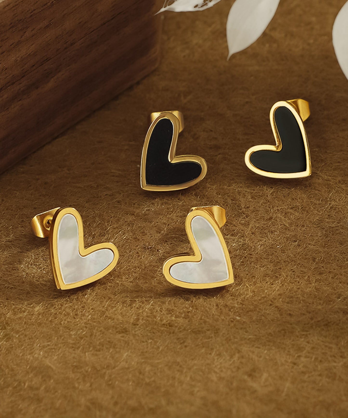 blackdia ocean ハート シェルプレート ピアス