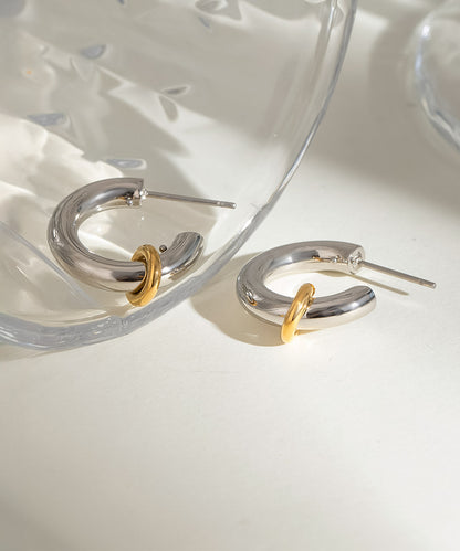 【今週末限定価格】blackdia ocean バイカラー ムーブリング ピアス