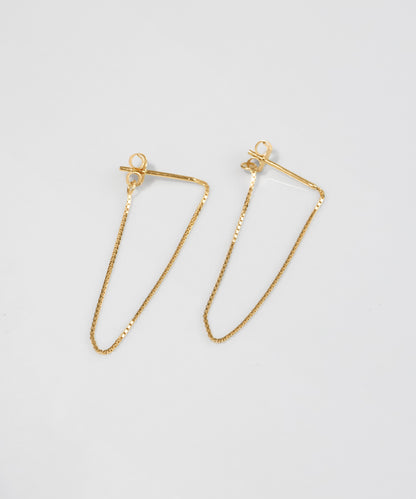 blackdia ocean ボックスチェーンピアス silver925