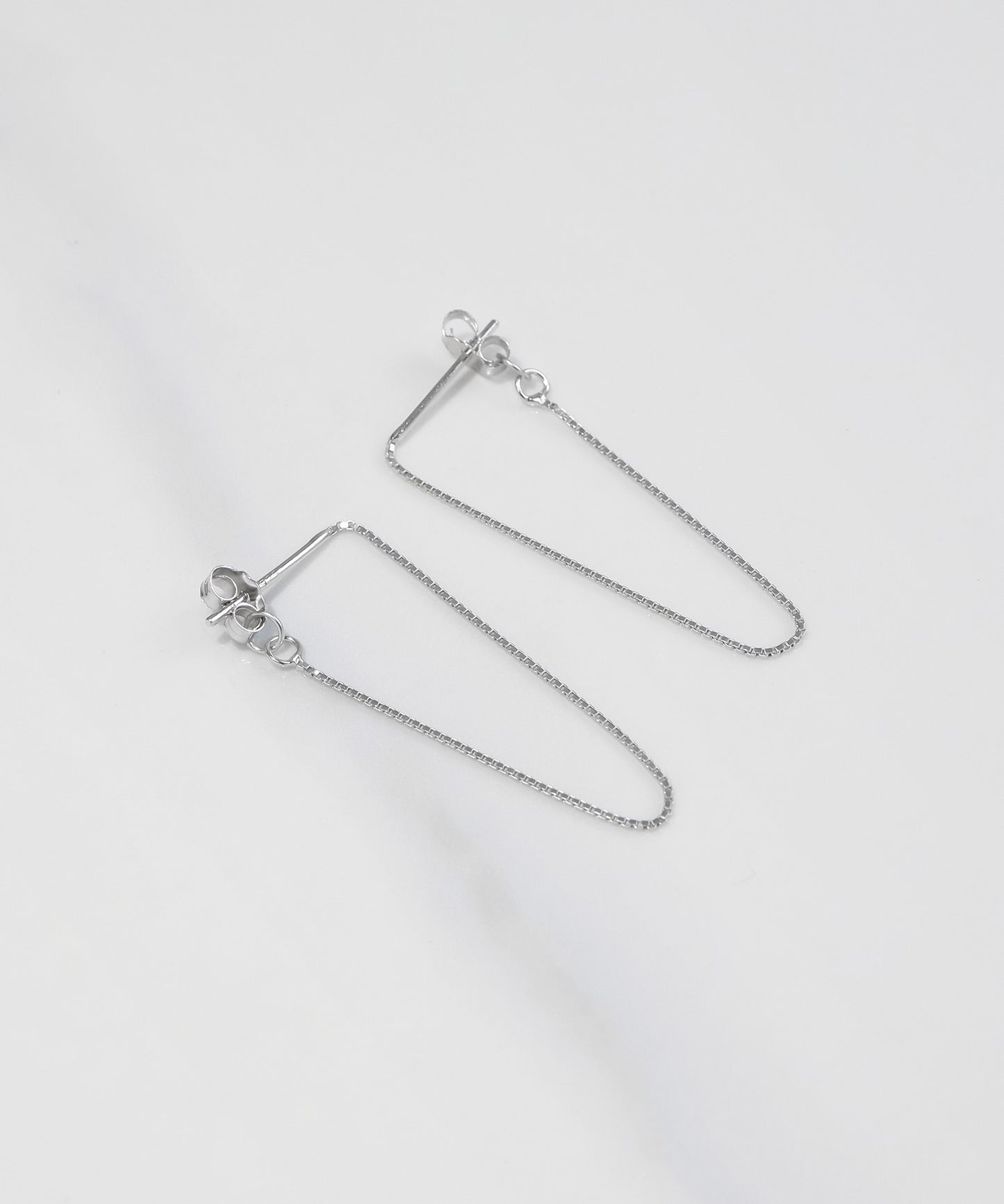 blackdia ocean ボックスチェーンピアス silver925