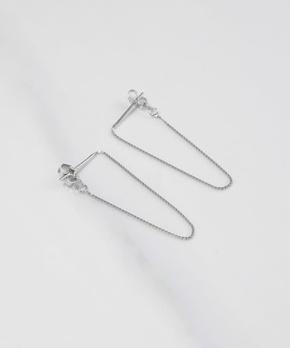 blackdia ocean ボックスチェーンピアス silver925