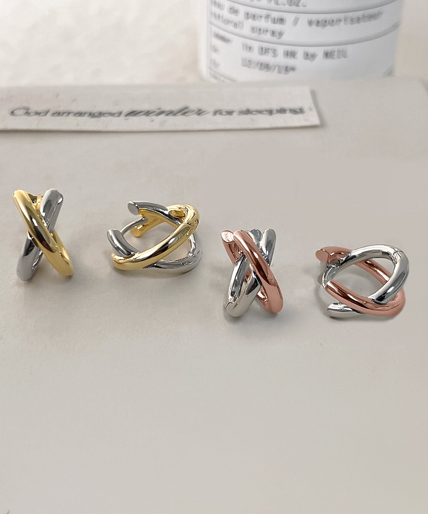 blackdia ocean クロス フープピアス