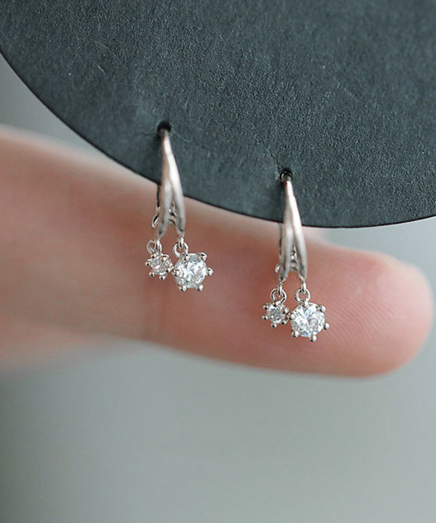 blackdia ocean ジルコニア ツインフープピアス