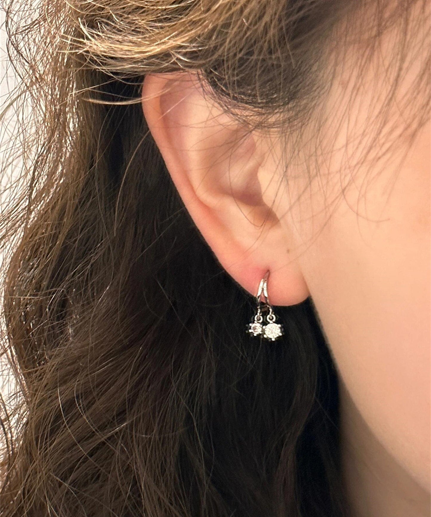 blackdia ocean ジルコニア ツインフープピアス