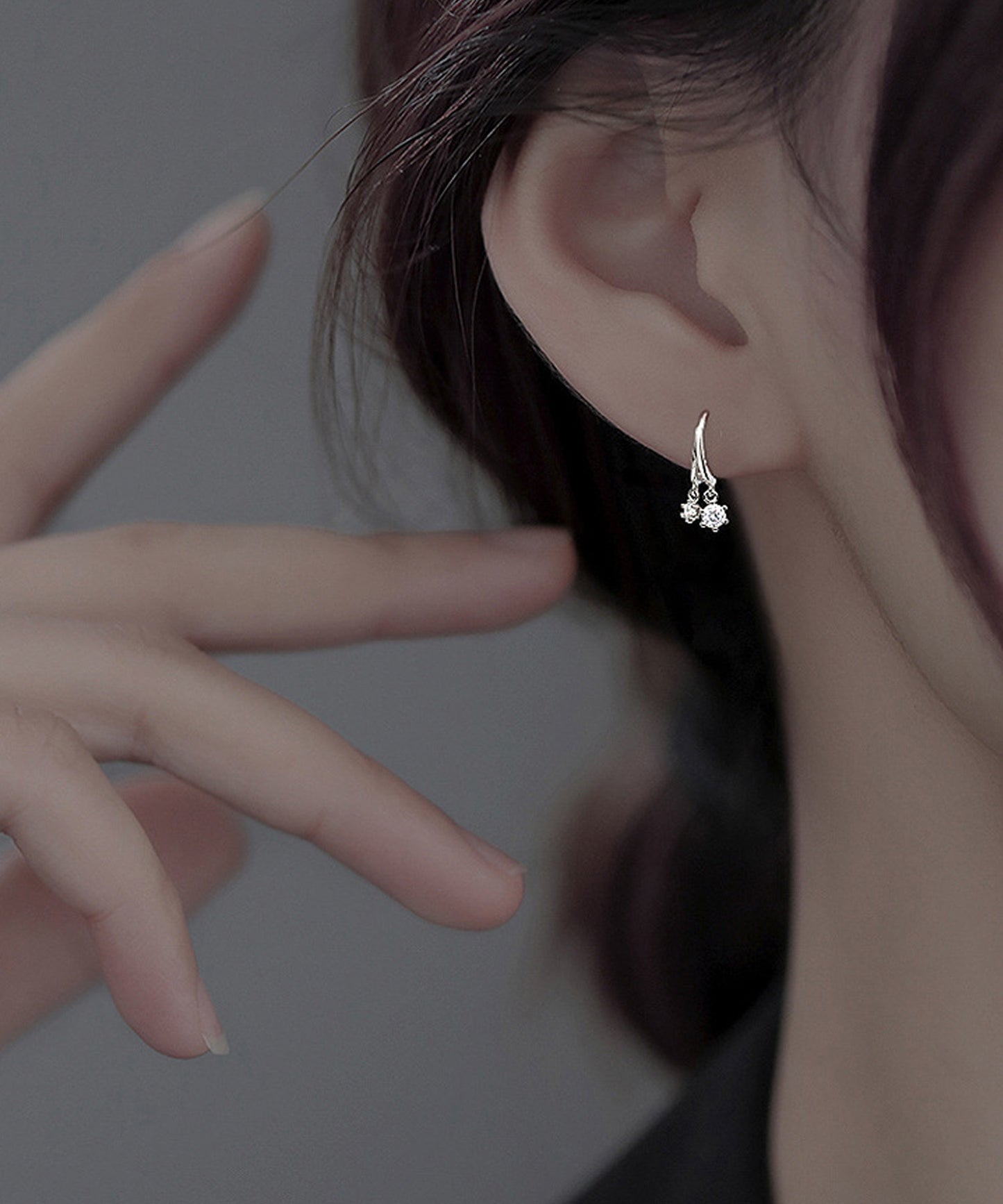 blackdia ocean ジルコニア ツインフープピアス