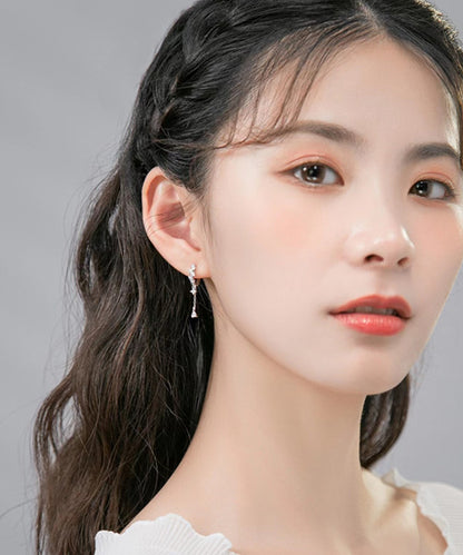 blackdia ocean ジルコニア ドロップチェーン ピアス　