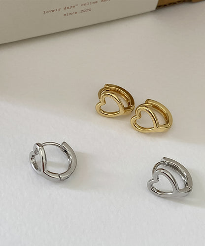 blackdia ocean 型抜きハート フープピアス