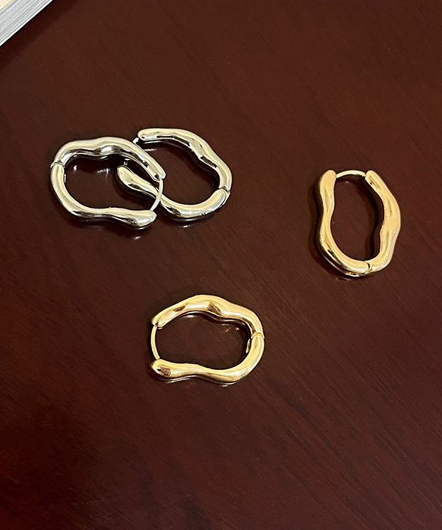 blackdia ocean オーバル ニュアンス フープピアス