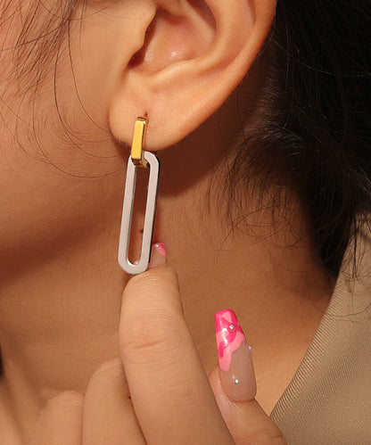 blackdia ocean レクタングルバイカラーピアス