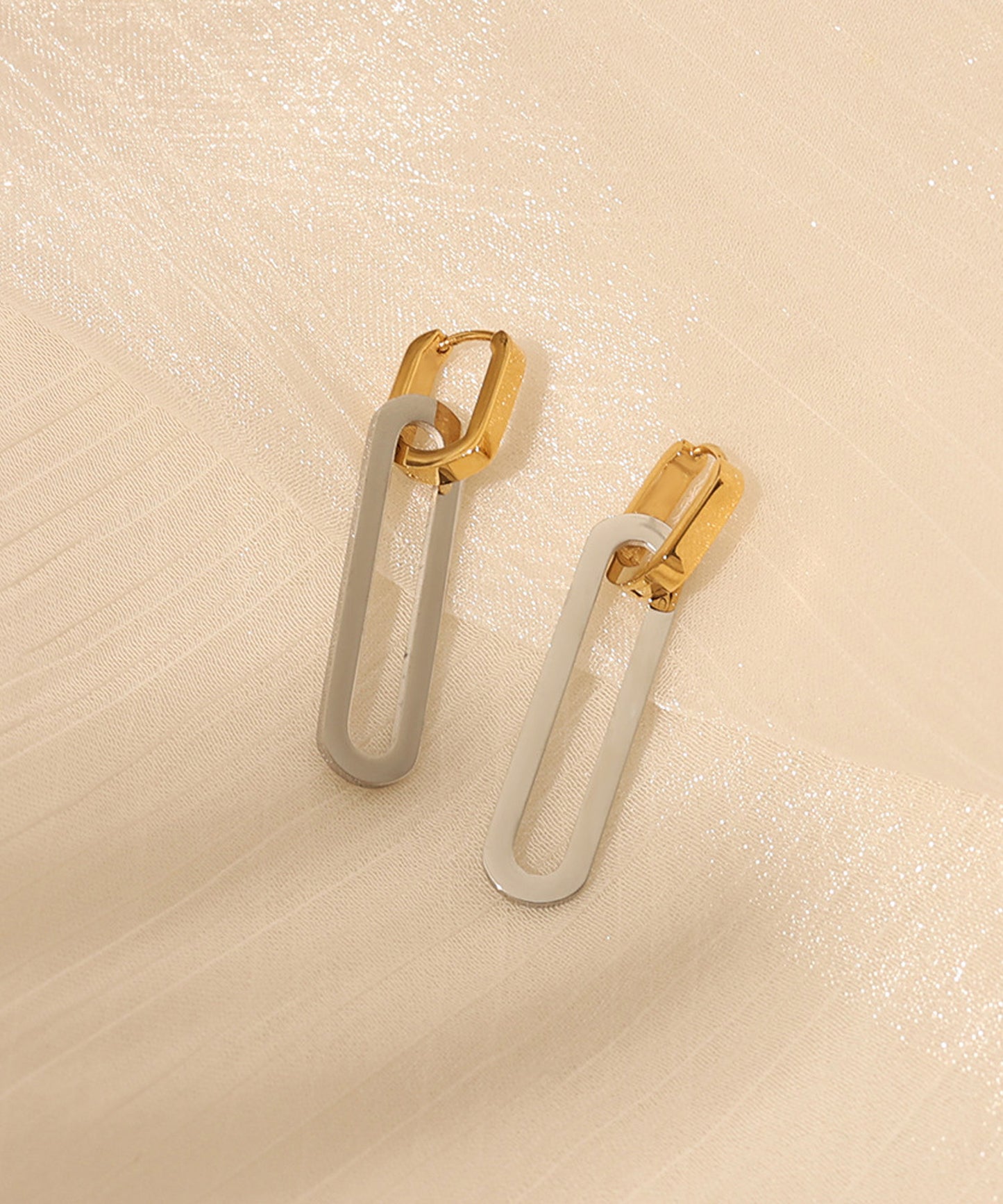 blackdia ocean レクタングルバイカラーピアス