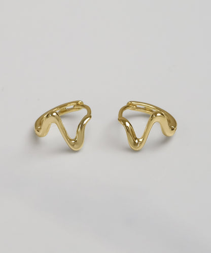 blackdia ocean ニュアンスウェーブフープピアス