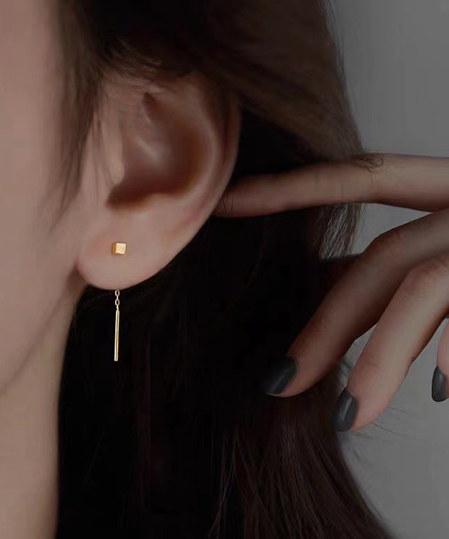 blackdia ocean スクエア チェーンピアス silver925