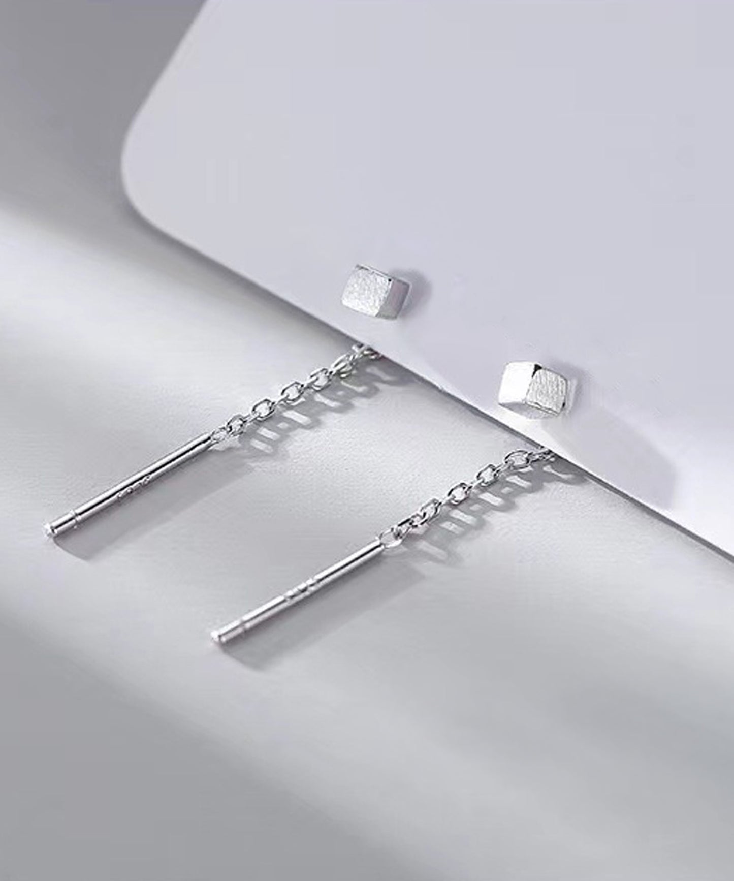 blackdia ocean スクエア チェーンピアス silver925