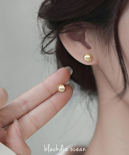 blackdia ocean サークルストーン スタッドピアス