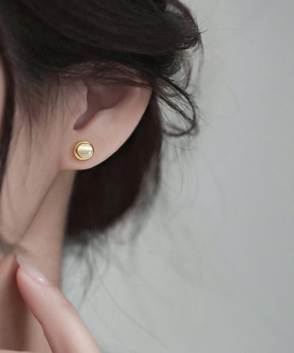 blackdia ocean サークルストーン スタッドピアス