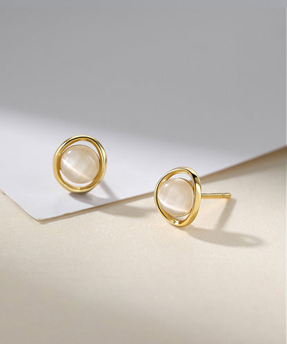 blackdia ocean サークルストーン スタッドピアス