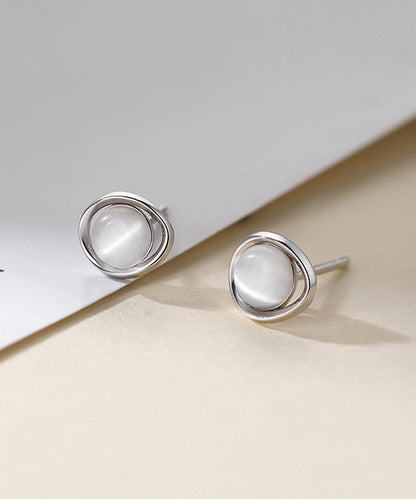 blackdia ocean サークルストーン スタッドピアス