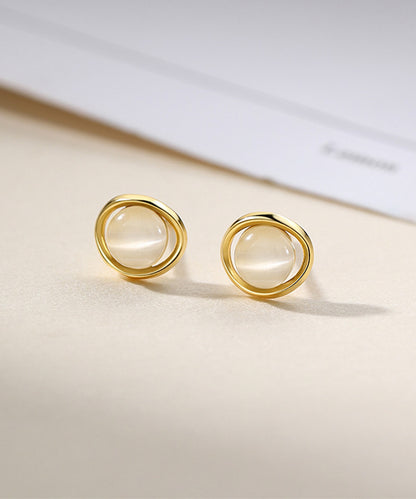 blackdia ocean サークルストーン スタッドピアス