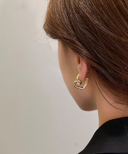 blackdia ocean ツイストハートスタッドピアス