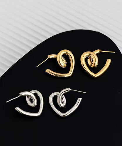 blackdia ocean ツイストハートスタッドピアス