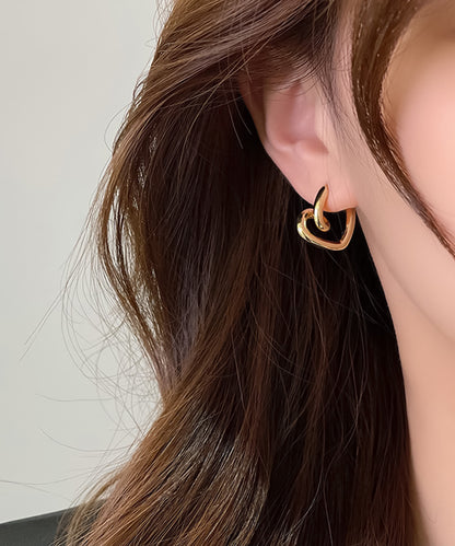 blackdia ocean ツイストハートスタッドピアス