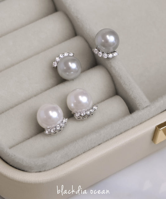 blackdia ocean パールジルコニアピアス