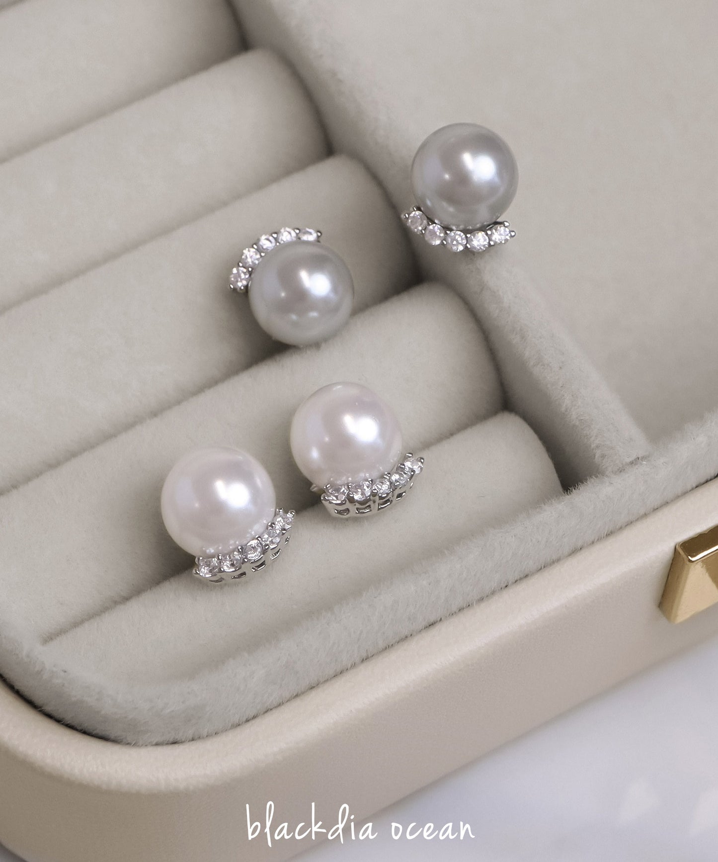blackdia ocean パールジルコニア ピアス/イヤリング
