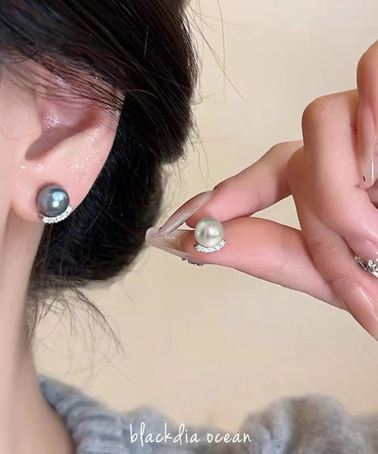 blackdia ocean パールジルコニアピアス