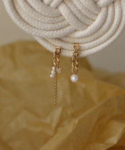 blackdia ocean アシンメトリーパールチェーンピアス