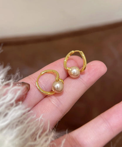 blackdia ocean シャンパンパールフープピアス