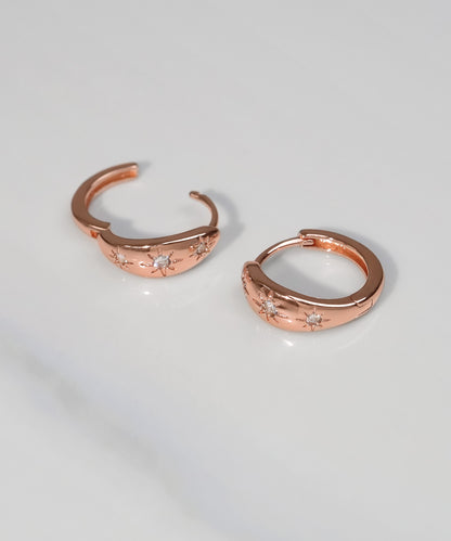 blackdia ocean ジルコニアスターフープピアス