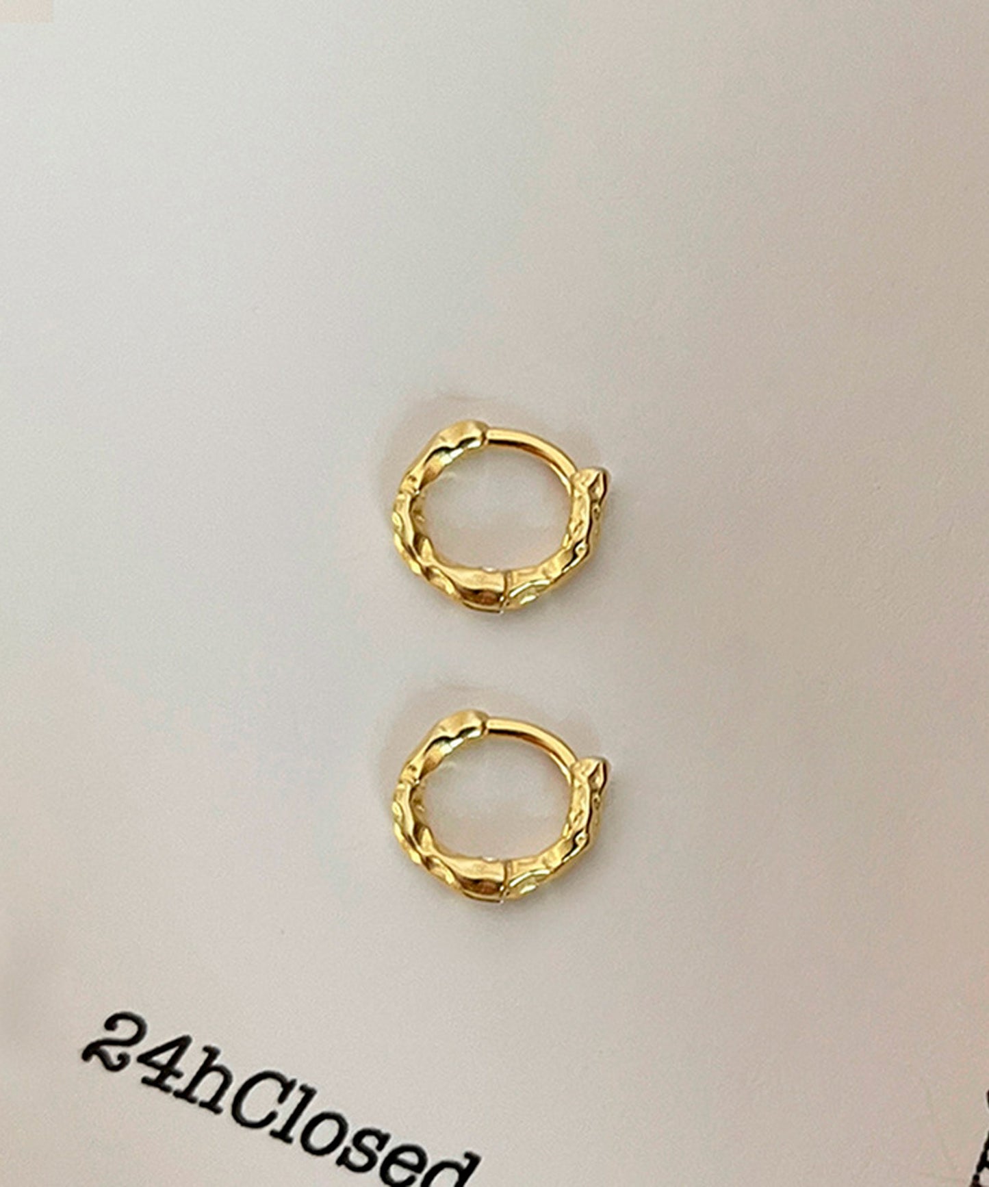 blackdia ocean テクスチャーフープピアス