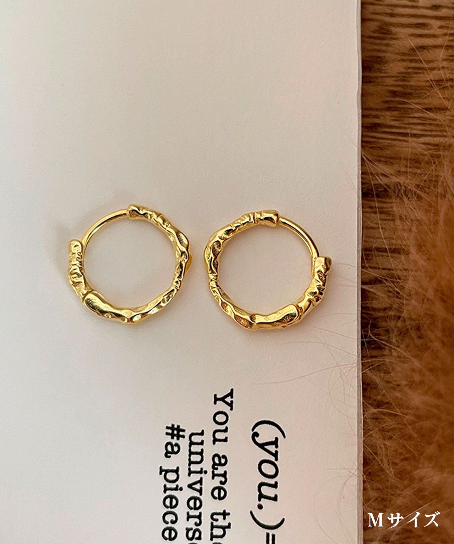 blackdia ocean テクスチャーフープピアス