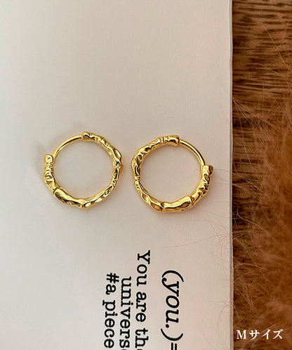 blackdia ocean テクスチャーフープピアス