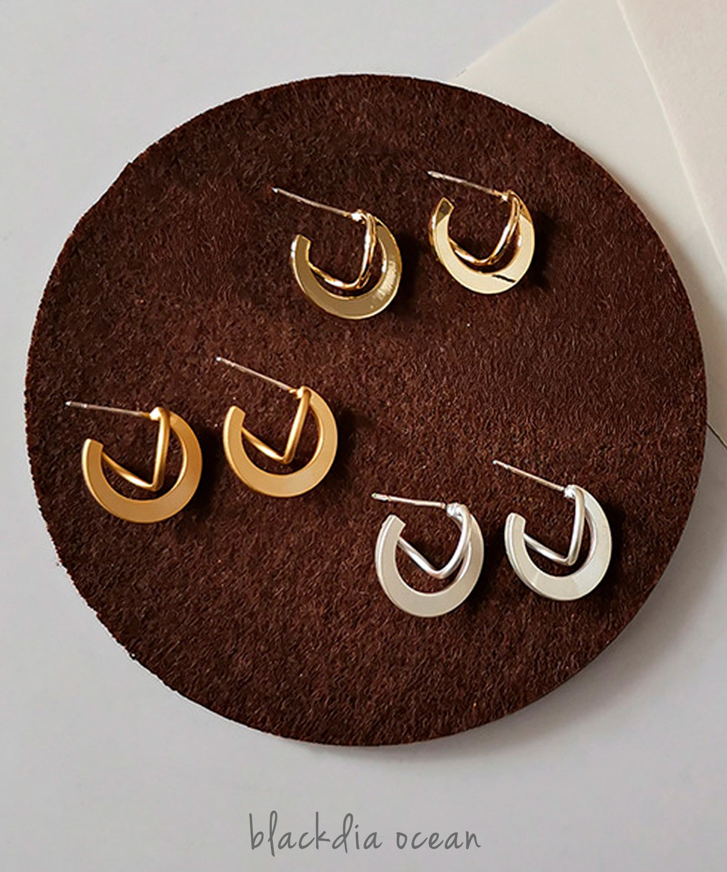 blackdia ocean クロスデザインピアス