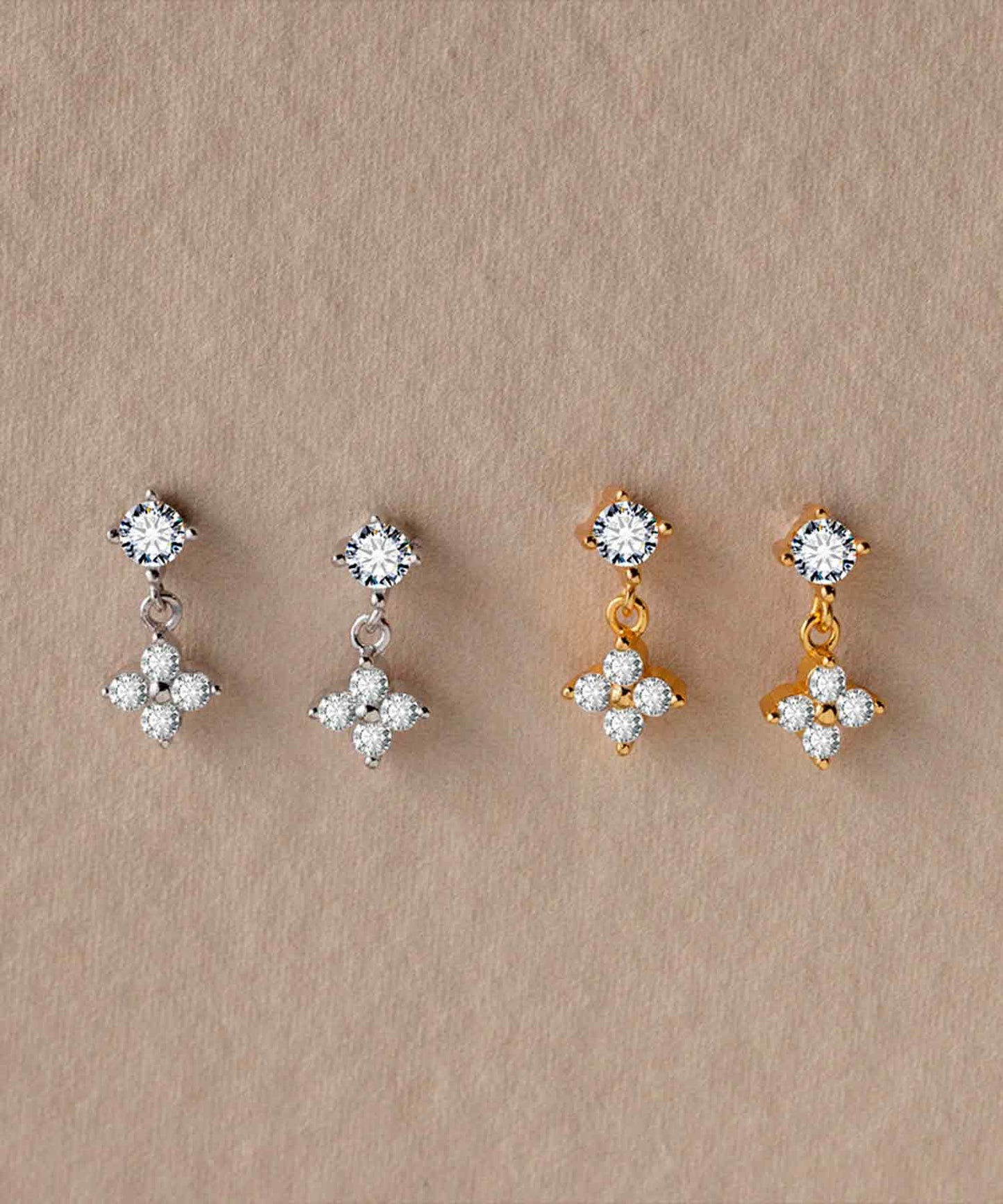 blackdia ocean フラワードロップストーンピアス