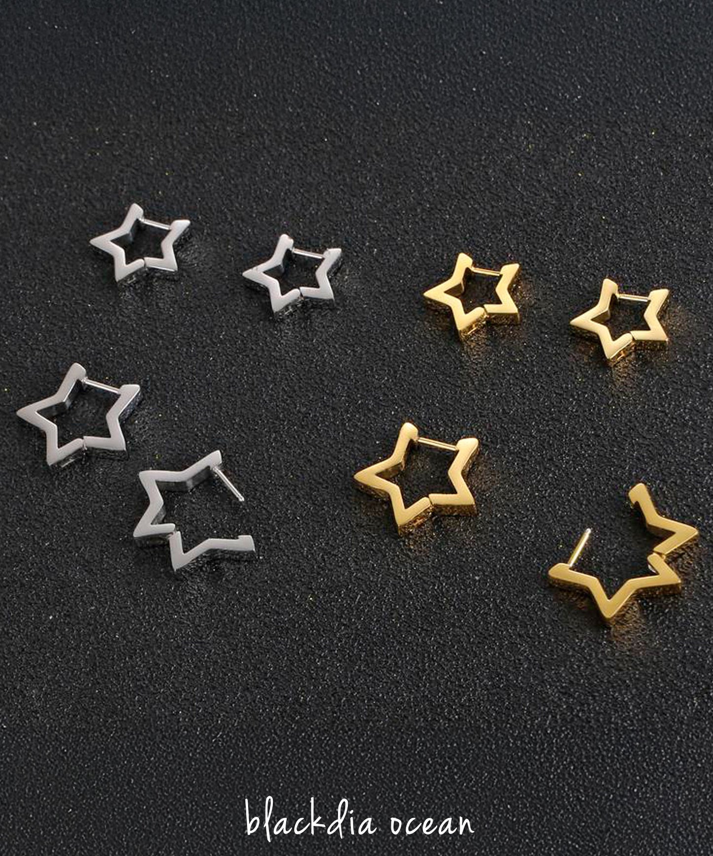 blackdia ocean スターフープピアス